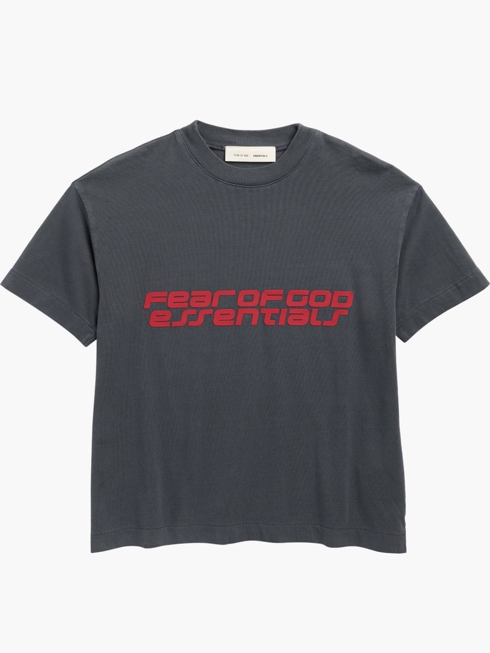Kids Iron Grey Tee with Red Logo